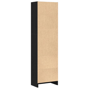 Bücherregal Schwarz Eichen-Optik 40x143 cm
