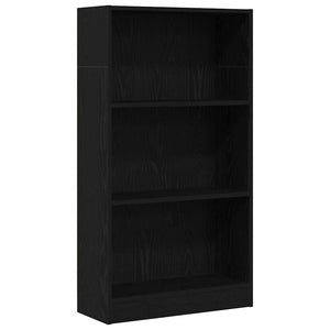 Schwarzes Bücherregal Eichen-Optik 60x109 cm