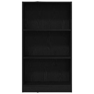 Schwarzes Bücherregal Eichen-Optik 60x109 cm