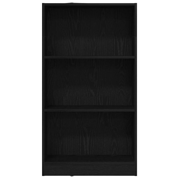 Schwarzes Bücherregal Eichen-Optik 60x109 cm