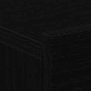 Nachttisch Schwarz Eichenoptik 40x30x30cm