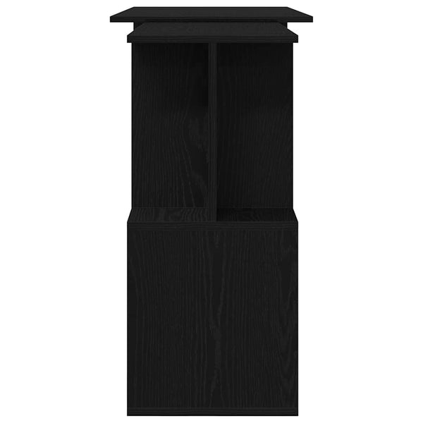Schreibtisch Schwarz Eichenoptik 200 cm