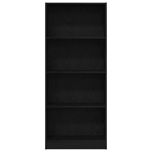 Bücherregal Schwarz Eichen-Optik
