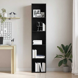 Bücherregal Eiche Schwarz 189 cm