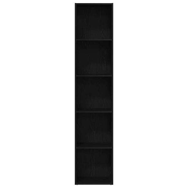 Bücherregal Eiche Schwarz 189 cm