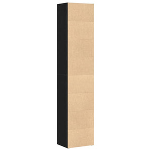 Bücherregal Eiche Schwarz 189 cm