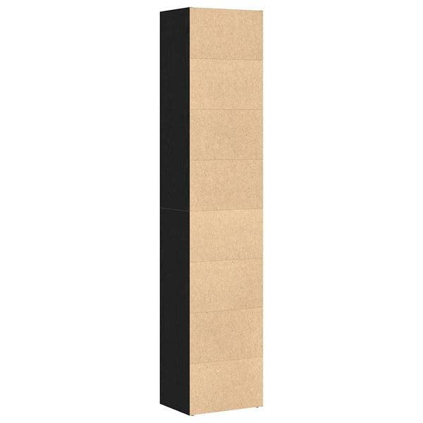 Bücherregal Eiche Schwarz 189 cm