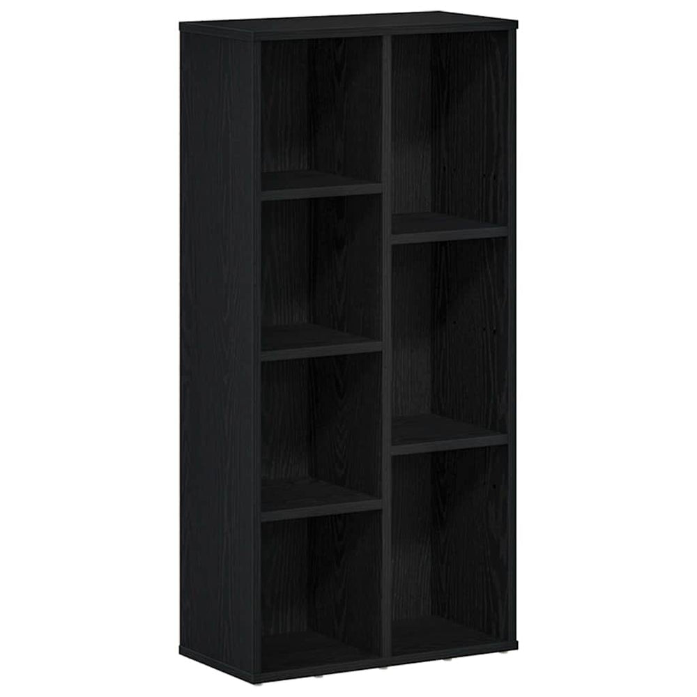 Bücherregal Schwarz Eichen-Optik 104 cm