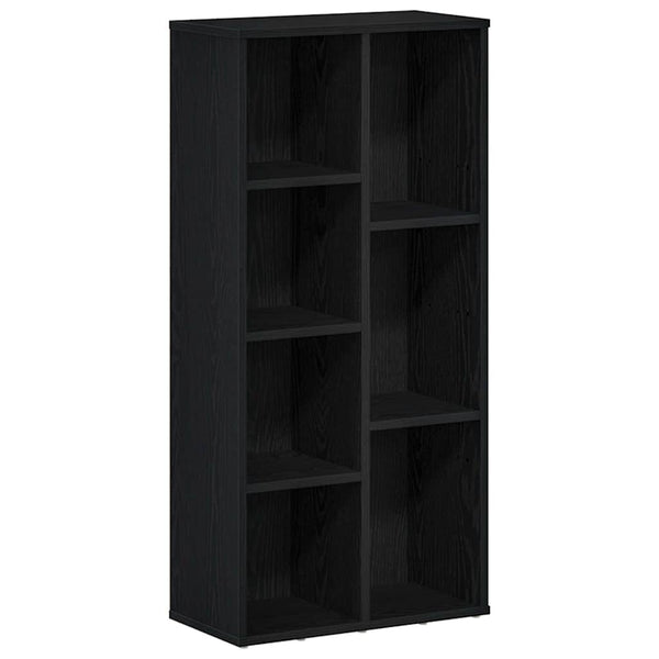 Bücherregal Schwarz Eichen-Optik 104 cm