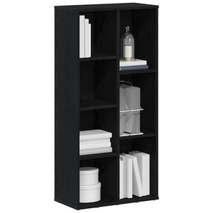 Bücherregal Schwarz Eichen-Optik 104 cm