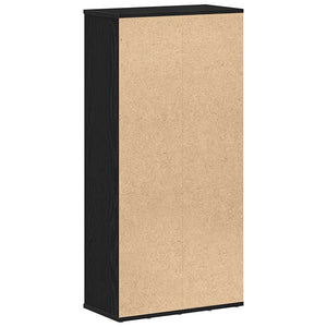 Bücherregal Schwarz Eichen-Optik 104 cm
