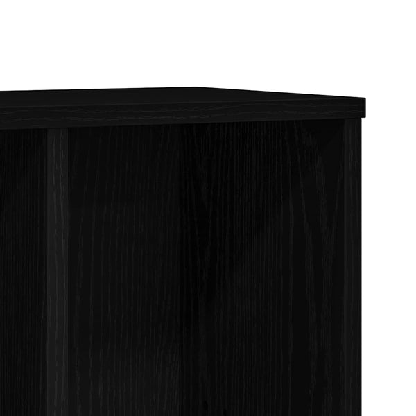 Bücherregal Schwarz Eichen-Optik 104 cm
