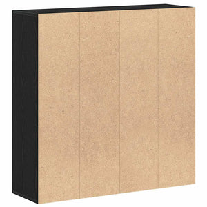 Schwarzes Bücherregal Eichenoptik, 98 cm