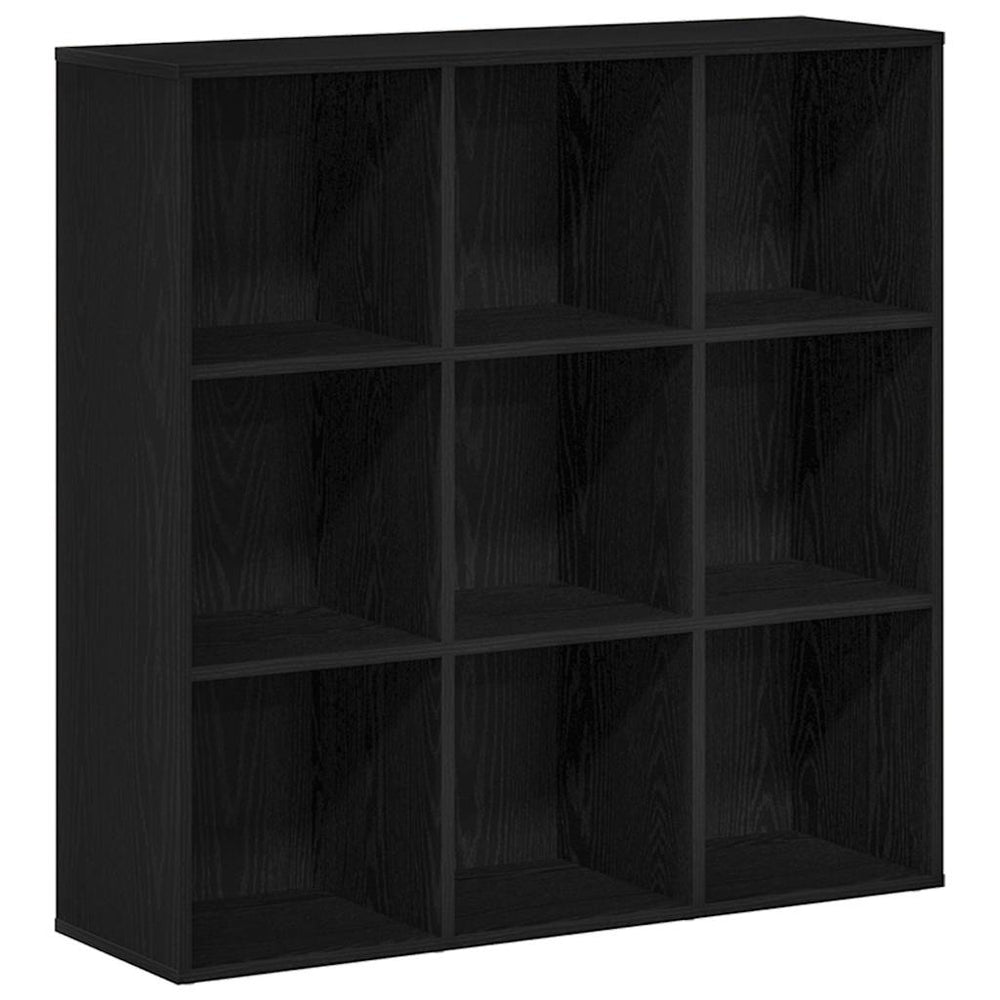 Bücherregal Eiche Schwarz, 98 cm