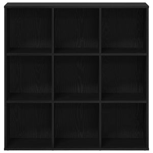 Bücherregal Eiche Schwarz, 98 cm