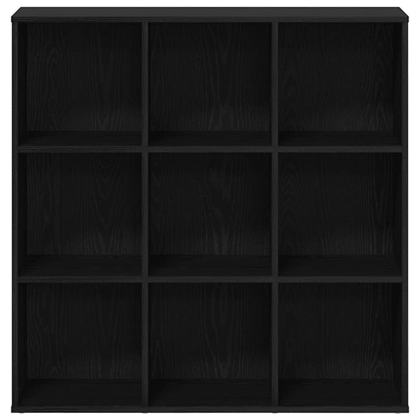 Bücherregal Eiche Schwarz, 98 cm