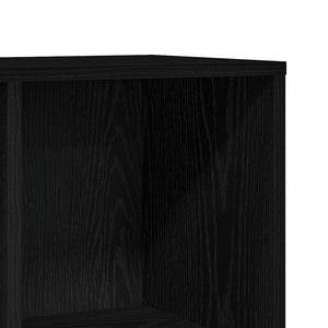 Bücherregal Eiche Schwarz, 98 cm
