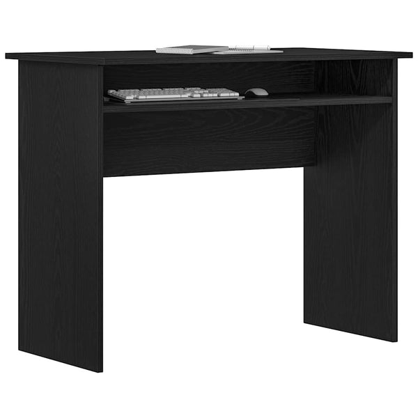 Schreibtisch Schwarz Eichenoptik 90x50 cm