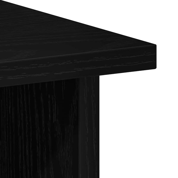 Schreibtisch Schwarz Eichenoptik 90x50 cm