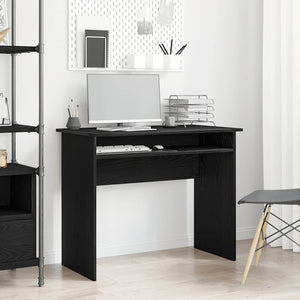 Schreibtisch Schwarz Eichenoptik 90x50 cm