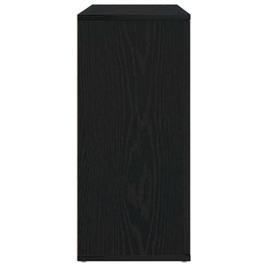 Schwarzes Sideboard Eichen-Optik, 91 cm