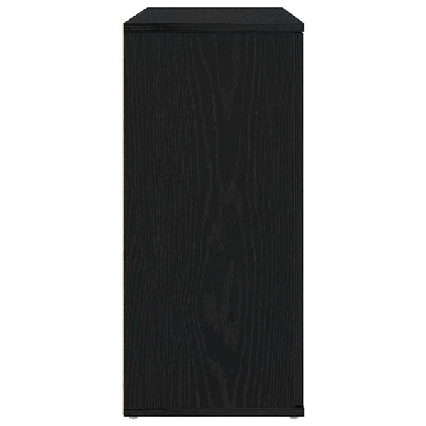 Schwarzes Sideboard Eichen-Optik, 91 cm