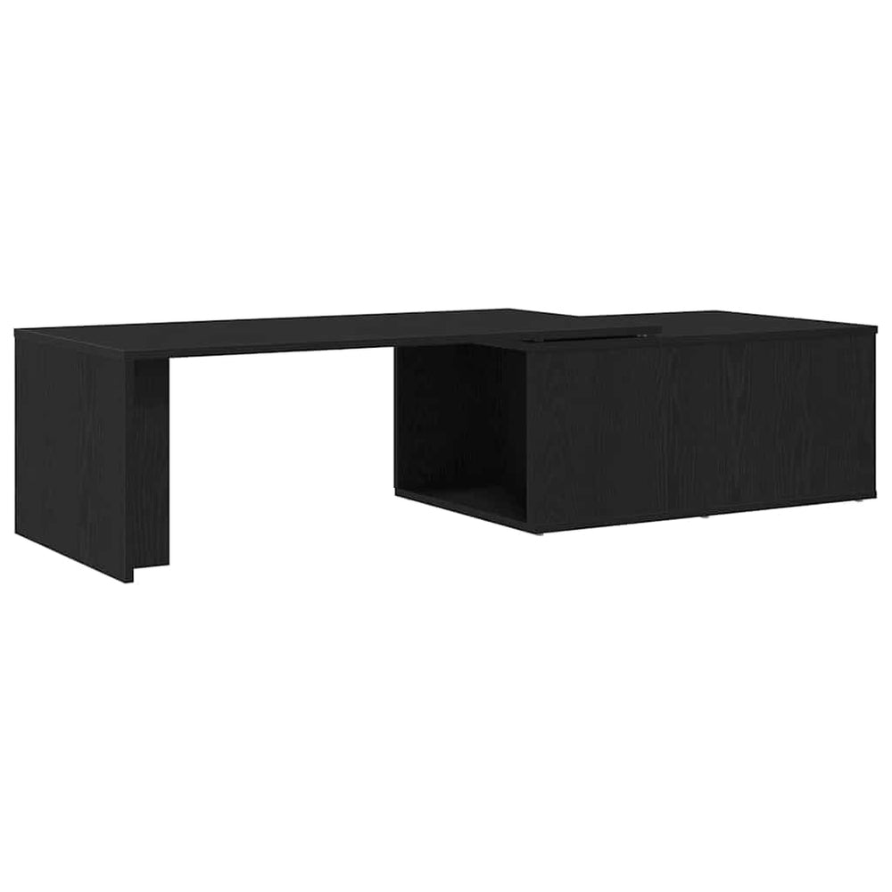 vidaXL Coffee Table Black Oak-Look 150 x 50 x 35 cm Engineered Wood