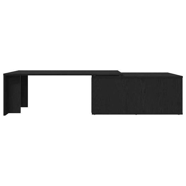 Schwarzer Couchtisch Eichenoptik 150 cm