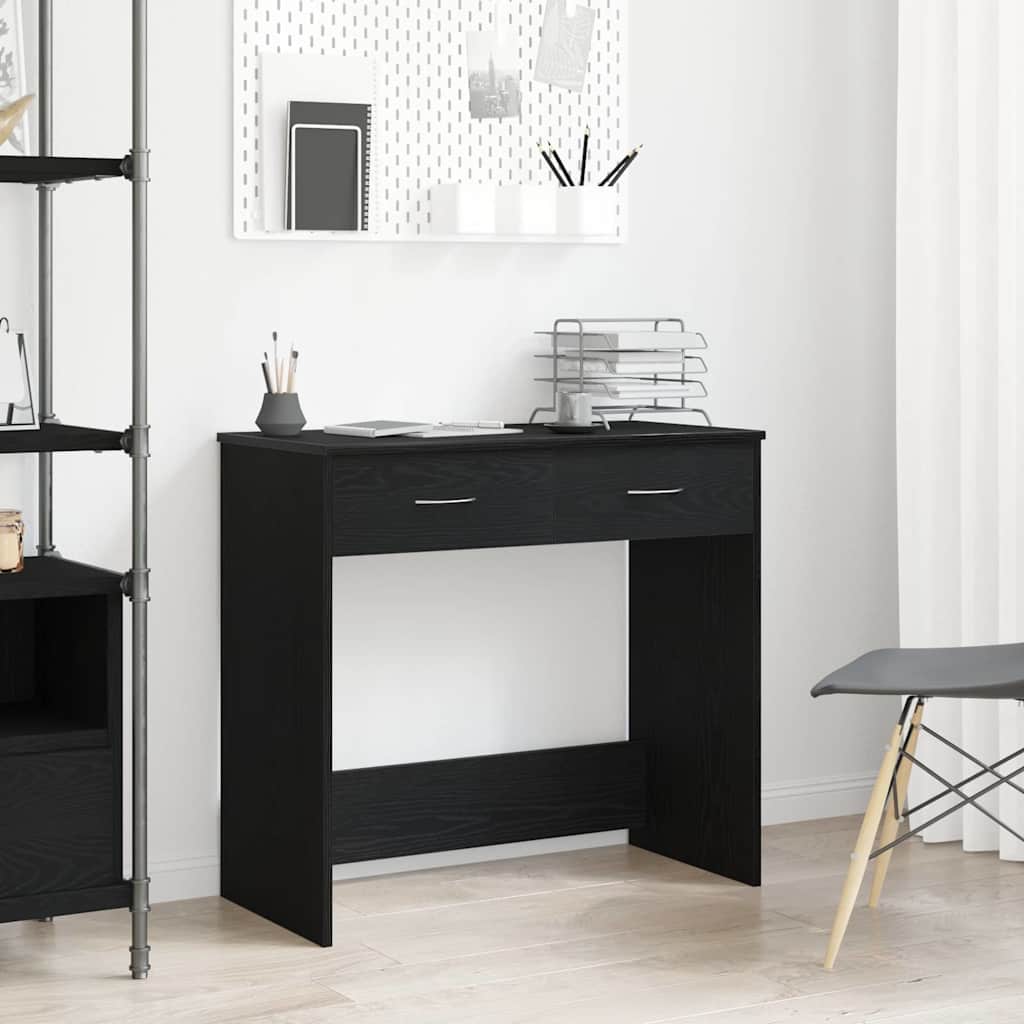 Schreibtisch Schwarz Eiche 80x40 cm