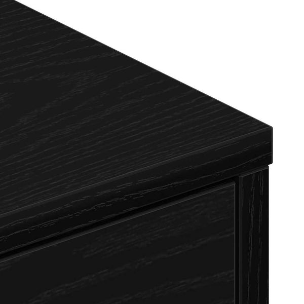 TV-Schrank Schwarz Eichen-Optik 80 cm