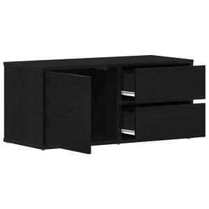 TV-Schrank Schwarz Eichen-Optik 80 cm