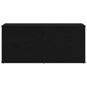 TV-Schrank Schwarz Eichen-Optik 80 cm
