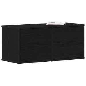 TV-Schrank Schwarz Eichen-Optik 80 cm