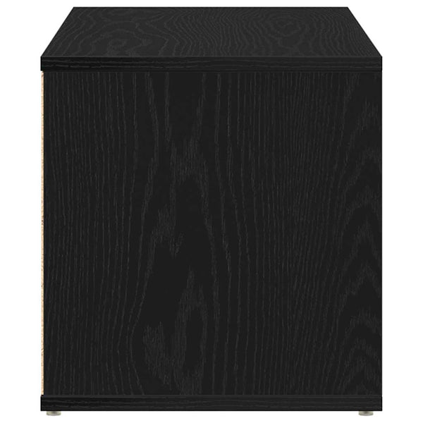 TV-Schrank Schwarz Eichen-Optik 80 cm