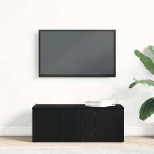 TV-Schrank Schwarz Eichen-Optik 80 cm