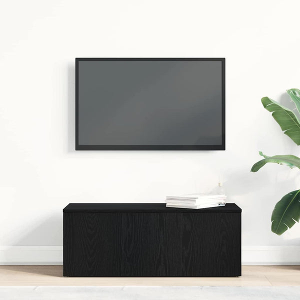 TV-Schrank Schwarz Eichen-Optik 80 cm