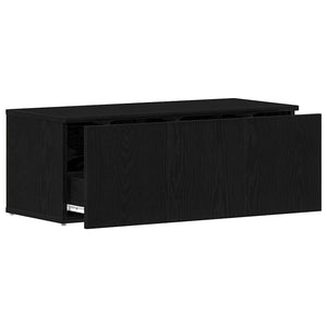 TV-Schrank Schwarz Eichen-Optik 80 cm