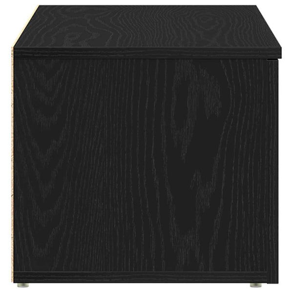 TV-Schrank Schwarz Eichen-Optik 80 cm