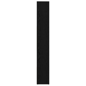 Schwarzes Bücherregal Eichen-Optik 161 cm