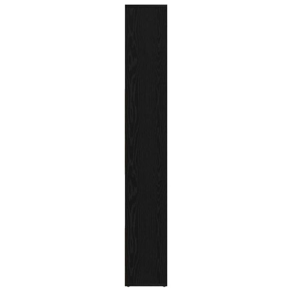 Schwarzes Bücherregal Eichen-Optik 161 cm