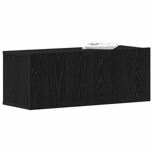 TV-Schrank Schwarz Eichen-Optik 80 cm