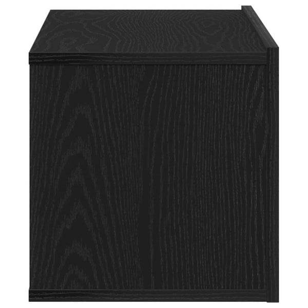 TV-Schrank Schwarz Eichen-Optik 80 cm