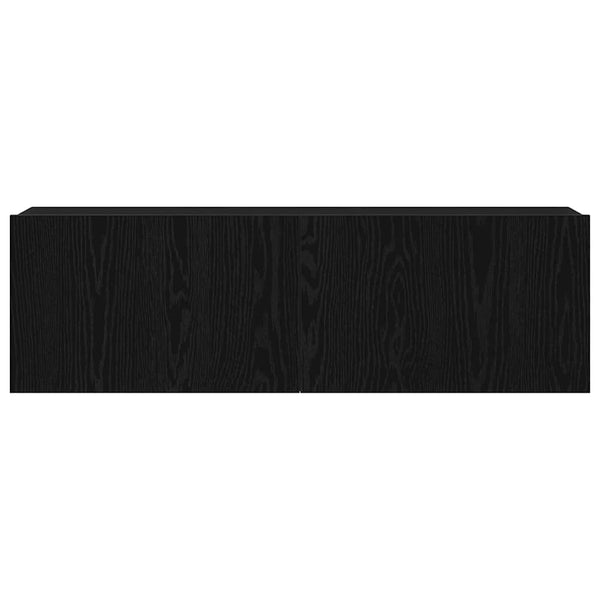 TV-Schrank Schwarz Eichen-Optik 100 cm