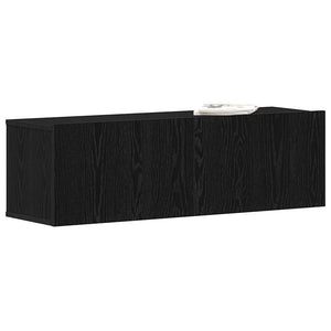 TV-Schrank Schwarz Eichen-Optik 100 cm
