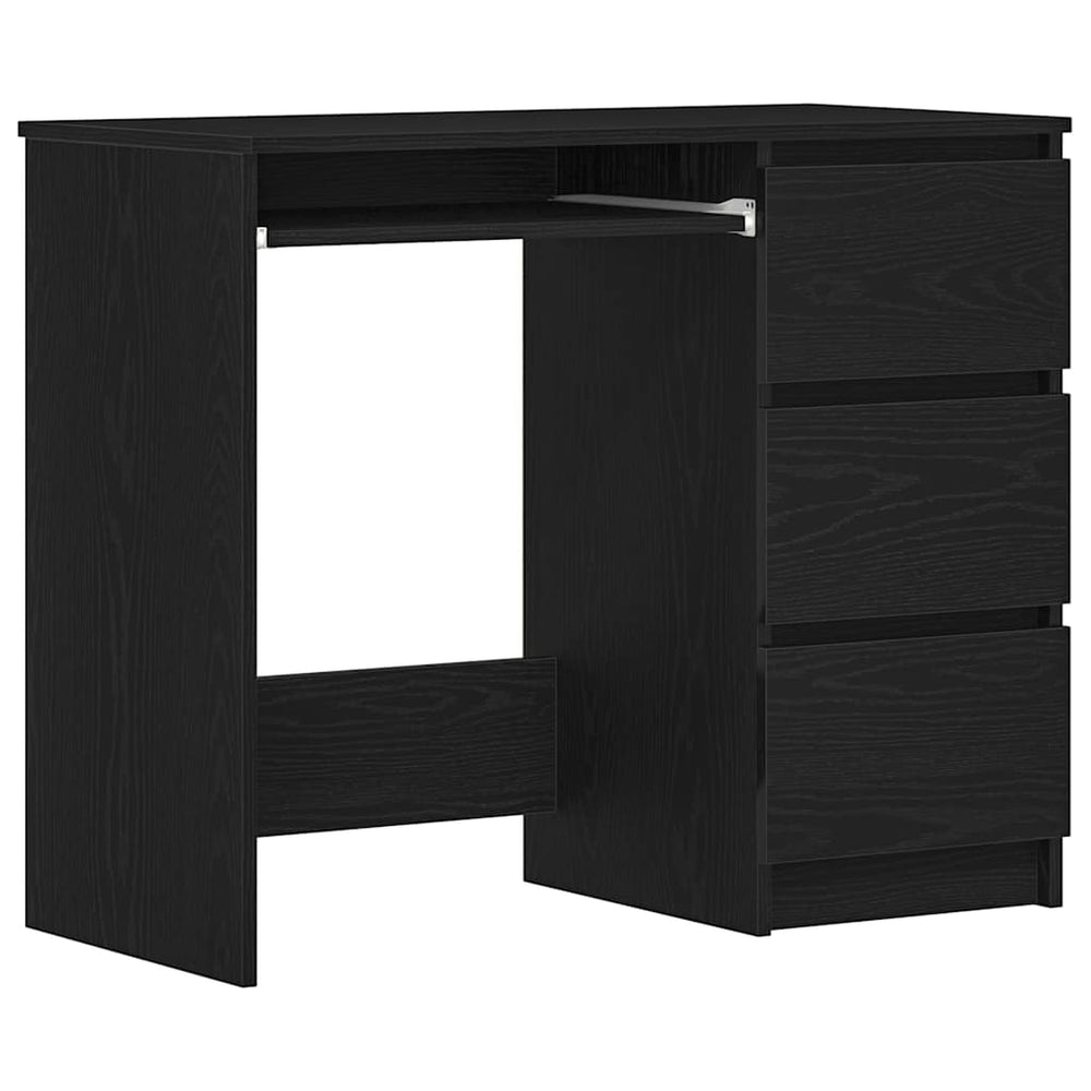 Schreibtisch Schwarz Eiche 90x45 cm