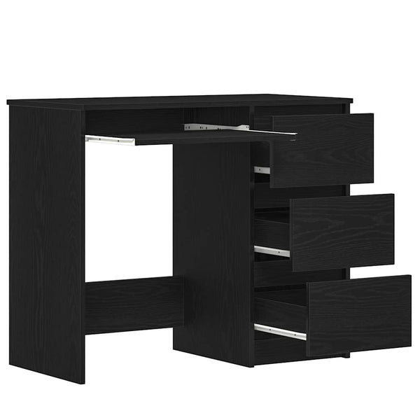 Schreibtisch Schwarz Eiche 90x45 cm