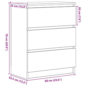 Sideboard Altholz-Optik 60 cm