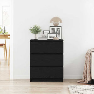 Sideboard Schwarz Eichen-Optik 60 cm