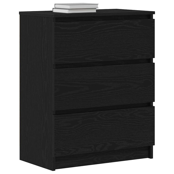 Sideboard Schwarz Eichen-Optik 60 cm