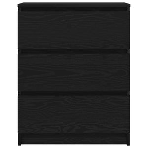 Sideboard Schwarz Eichen-Optik 60 cm